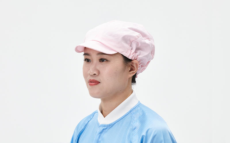 Anti-static and dust-proof workers' hat with brim