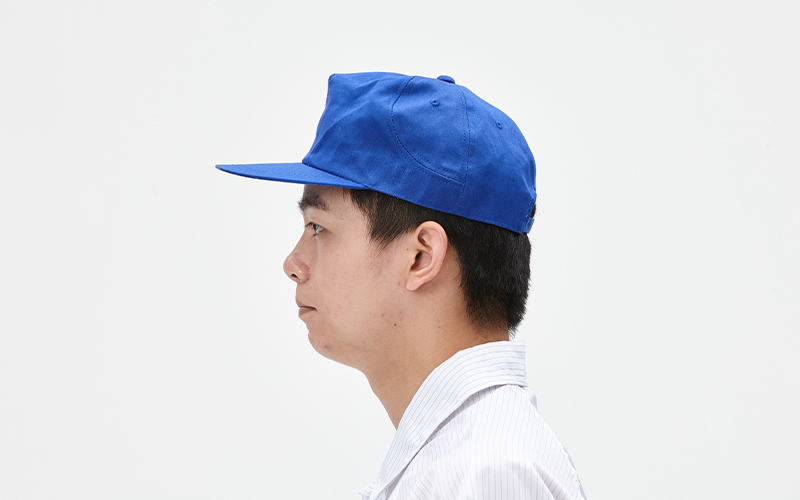 Anti-static and dust-proof work hat with wide brim