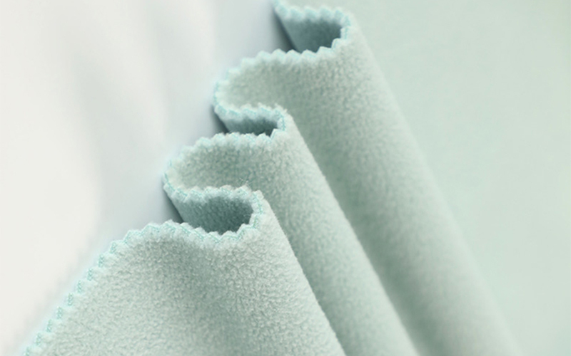 Polyester Micro Knitted Fleece Fabric Soft Anti Static