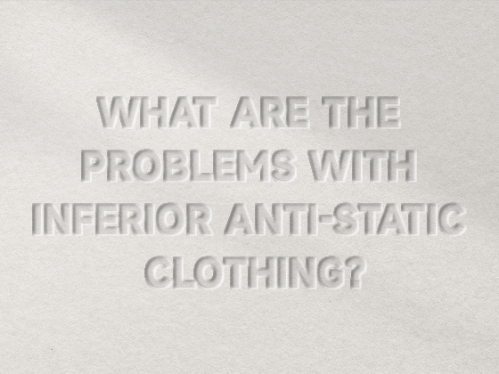¿Cuáles son los problemas con la ropa antiestática de calidad inferior?