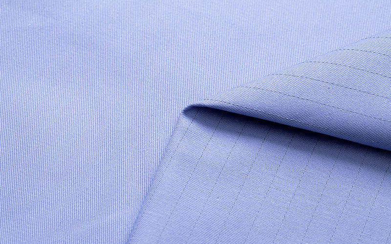 Antistatic ESD T/C 65/35 Fabric 1.0 Grey Strip For Petrochemicals