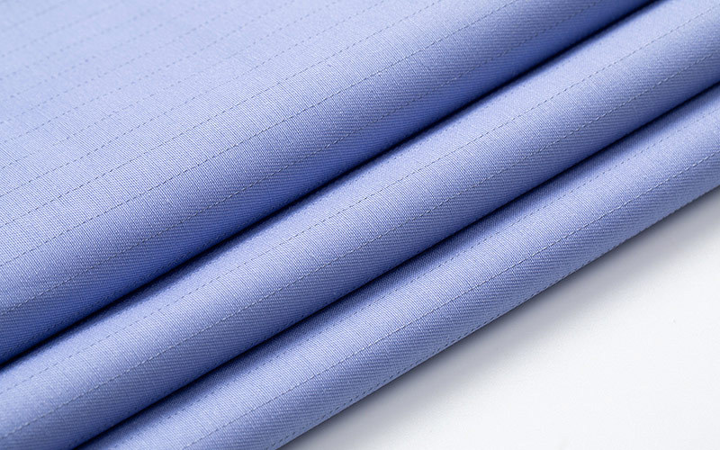 Antistatic ESD T/C 65/35 Fabric 1.0 Grey Strip For Petrochemicals