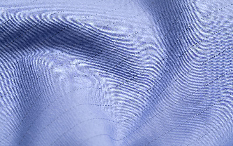 Antistatic ESD T/C 65/35 Fabric 1.0 Grey Strip For Petrochemicals