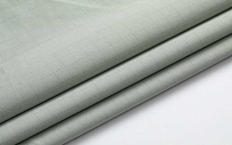Antistatischer ESD-Baumwoll-Twill-Stoff 1.0 Grid für Arbeitskleidung