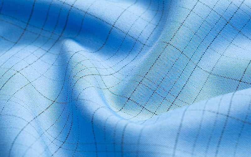 Unregelmäßiges Gitter aus antistatischem Gabardine-Stoff aus Polyester ESD für Arbeitskleidung