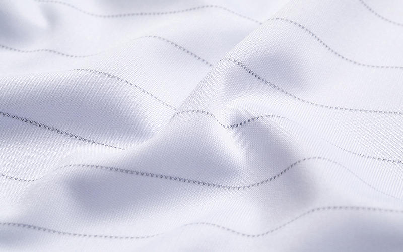 ESD Antistatic Polyester Knitted Fabric 1.6 Strip For Work Clothes