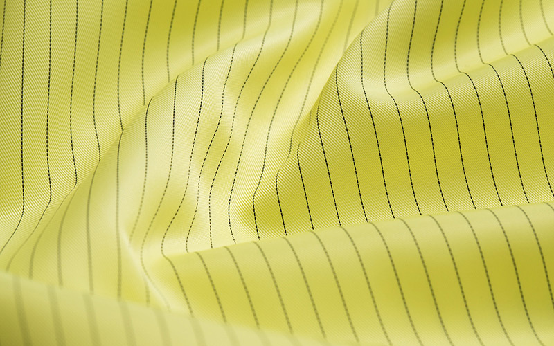 Polyester ESD Antistatic Silk Fabric 0.5 Strip For Work Wear