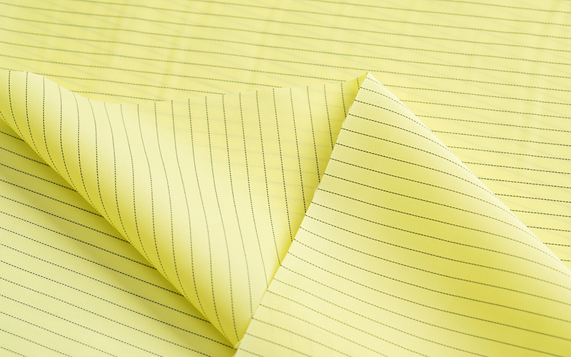 Polyester ESD Antistatic Silk Fabric 0.5 Strip For Work Wear