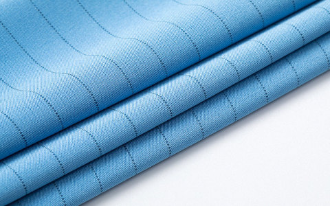 Antistatischer Strickstoff aus Polyester ESD, 0,8 Streifen für Arbeitskleidung