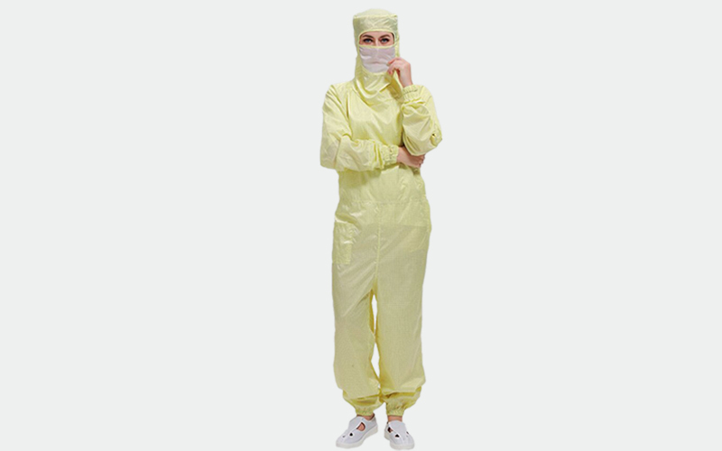 Anti-static dust-free slant-open side draw cover overalls