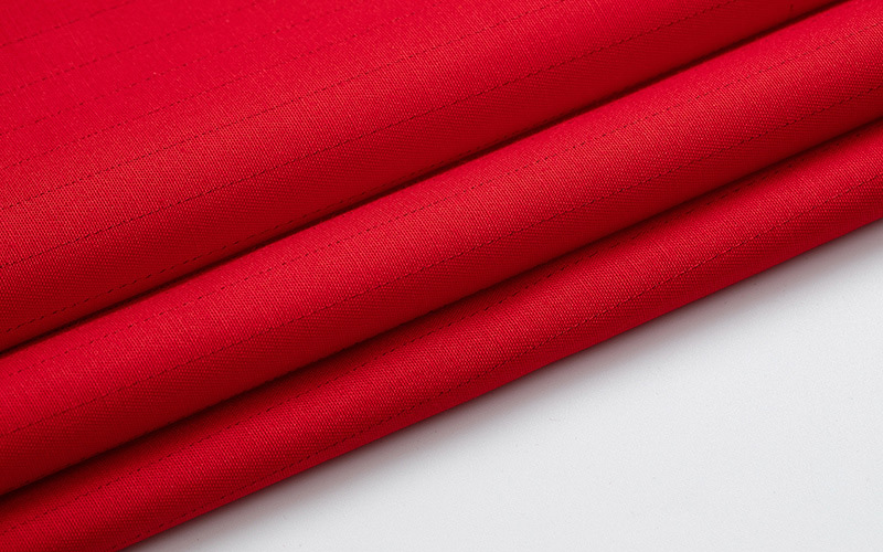 Anti-Static ESD CVC Twill Fabric 1.0 Strip For Work Wear