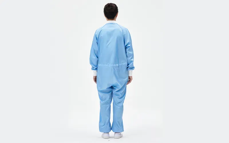 Anti-static garments including shawl style hat and footmuffs