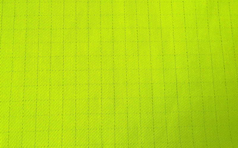 Flame retardant and anti-static CVC twill 0.8 grid fabric for workwear