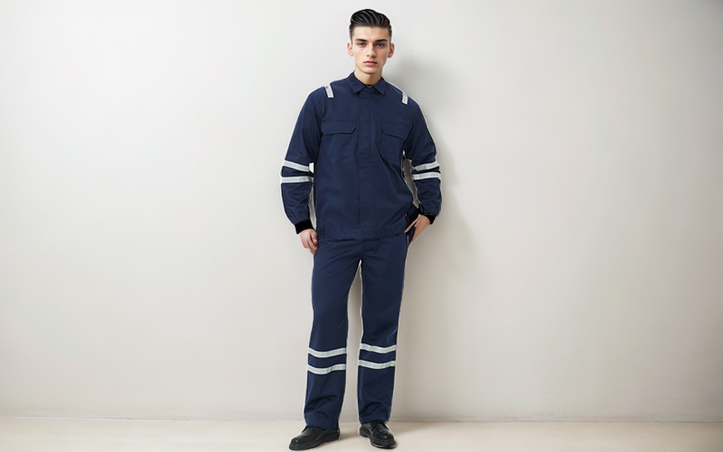 Pure cotton twill flame retardant separate work clothing