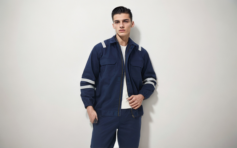 Pure cotton twill flame retardant separate work clothing