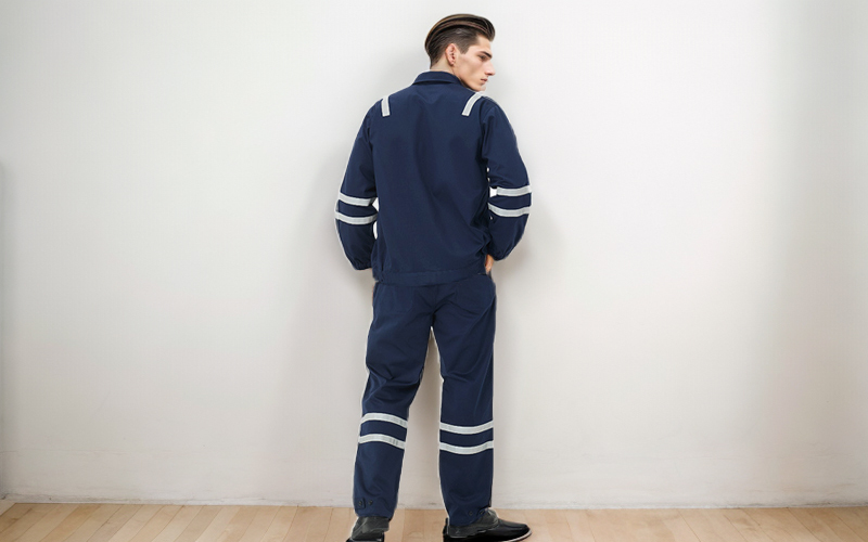 Pure cotton twill flame retardant separate work clothing