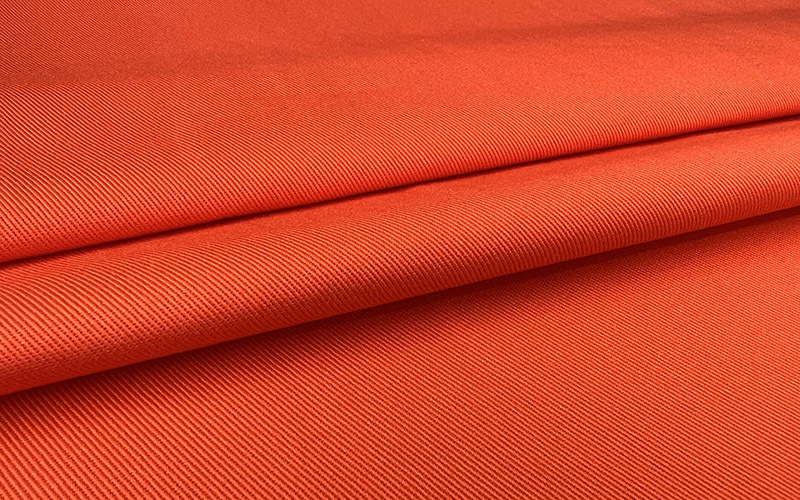 88%cotton 12%nylon Flame retardant twill fabric for workwear-orange