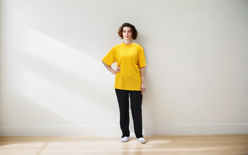 ESD Garment Antistatic Round Collar T-Shirt /short-sleeved Work Clothes, Workwear