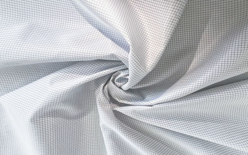 Polyester ESD Anti-static silk fabric 0.25 grid for work wear