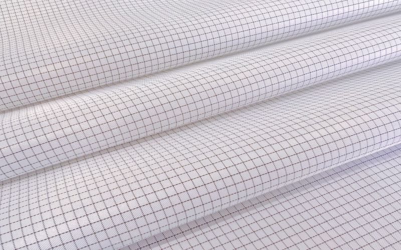 Polyester ESD Anti-static silk fabric 0.25 grid for work wear