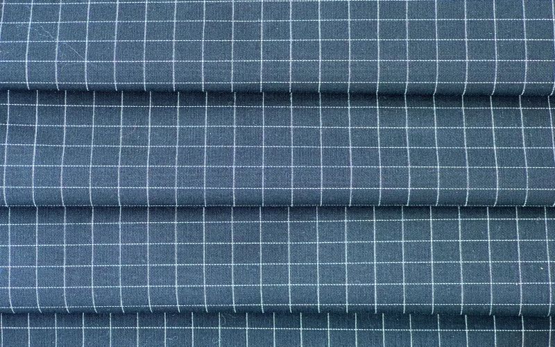 Cotton Anti-static ESD and Flame retardant fabric 1.0 grid