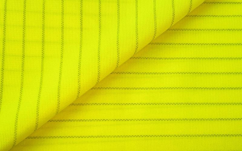 Flame retardant and Antistatic 1.0 Strip Knitted fabric for workwear