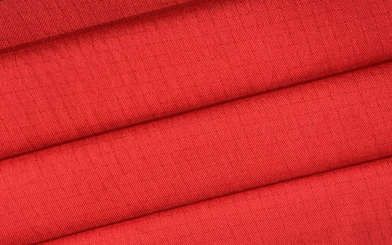 Stretch flame retardant and anti-static plaid fabric