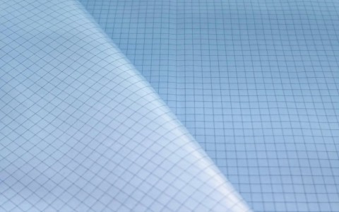 Recycelter ESD-Polyester, einfarbig, 5 mm Gittergewebe