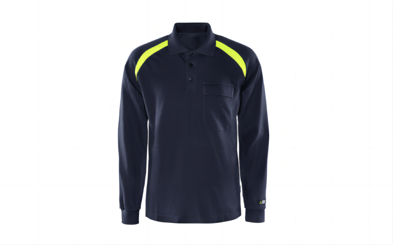 Long-sleeved Anti-static ESD lapel POLO shirt