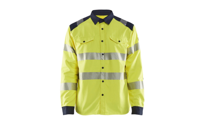 Flame-retardant high-visibility multicolor shirt