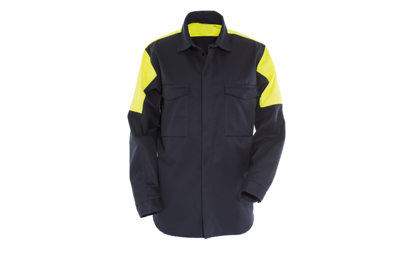 Pure cotton Flame-retardant color contrasting shirt