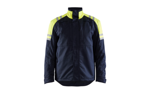Flame retardant anti-static reflective split work clothes