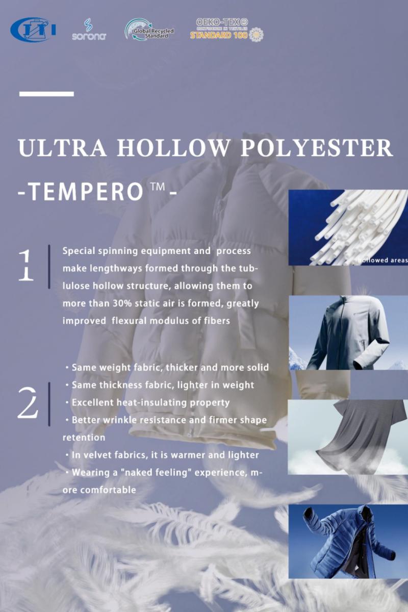 Ultra hollow Polyester yarn