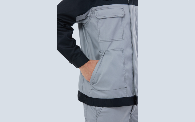 Twill Anti-static color contrasting split suit