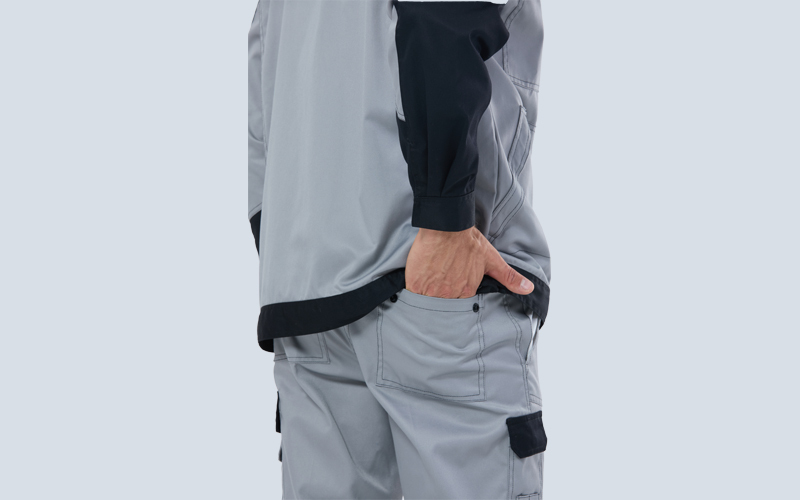 Twill Anti-static color contrasting split suit