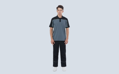 Antistatisches und antibakterielles Kurzarm-POLO-Shirt