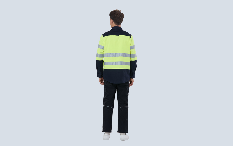 High visibility flame-retardant reflective shirt
