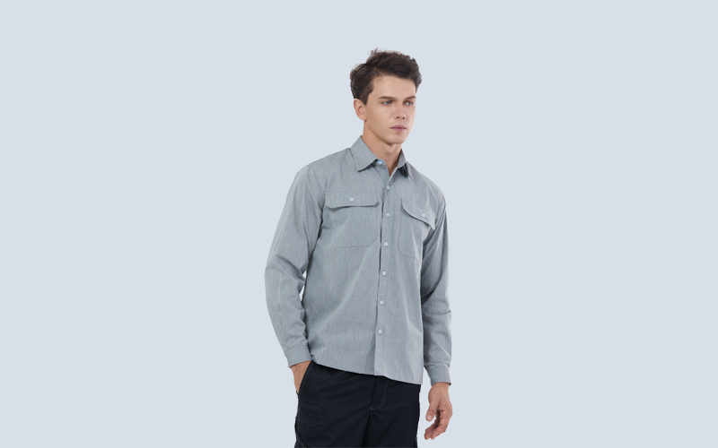 Antistatic Chambray Fabric Shirt