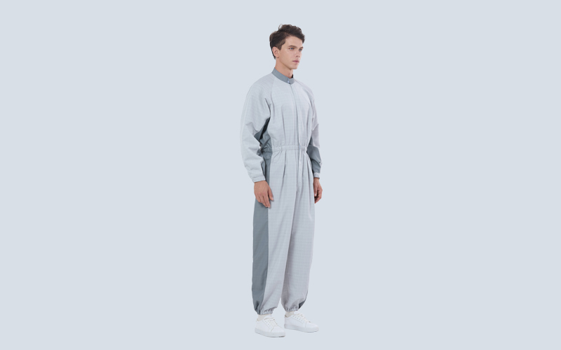 Mixed Colors Striped Antistatic And Flame Retardant Coverall