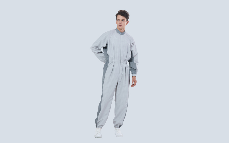 Mixed Colors Striped Antistatic And Flame Retardant Coverall