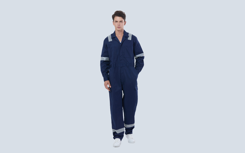 Flame Retardant And Antistatic Reflective One-piece Coverall