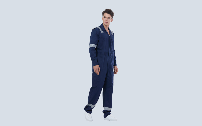 Flame Retardant And Antistatic Reflective One-piece Coverall