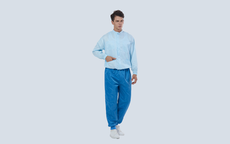High-density Small Stand-up Collar Anti-static Cleanroom Clothing