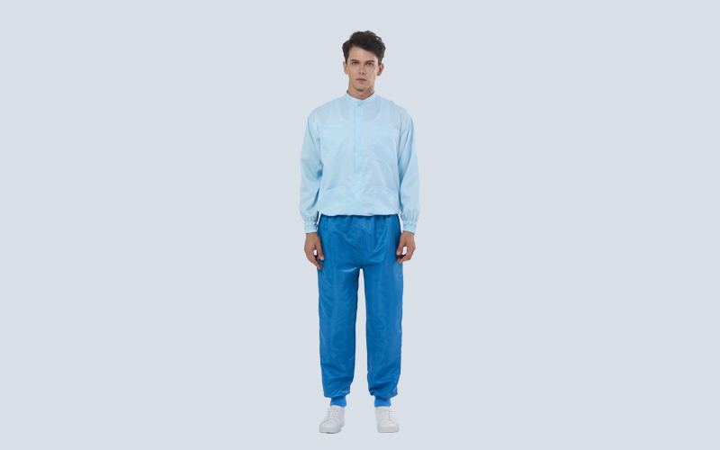 High-density Small Stand-up Collar Anti-static Cleanroom Clothing