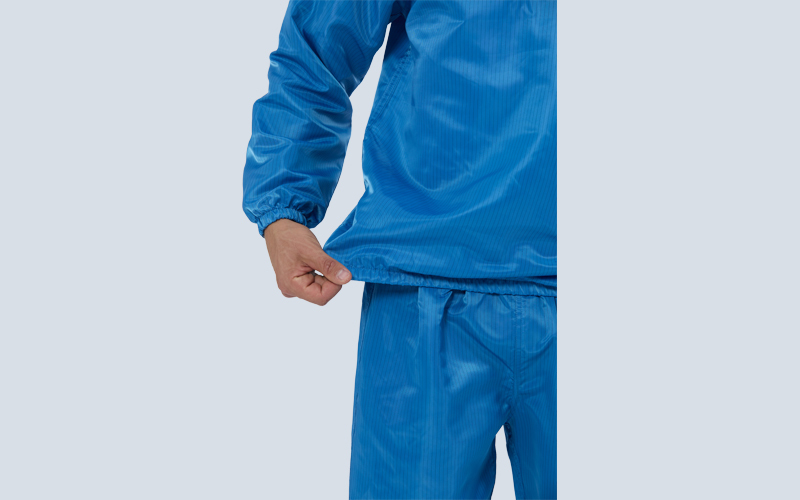 Half Placket Antistatic Cleanroom Clothing