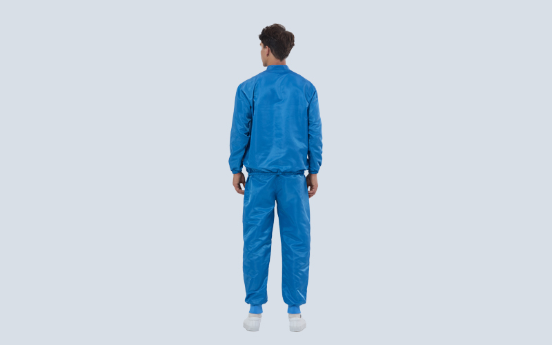Half Placket Antistatic Cleanroom Clothing