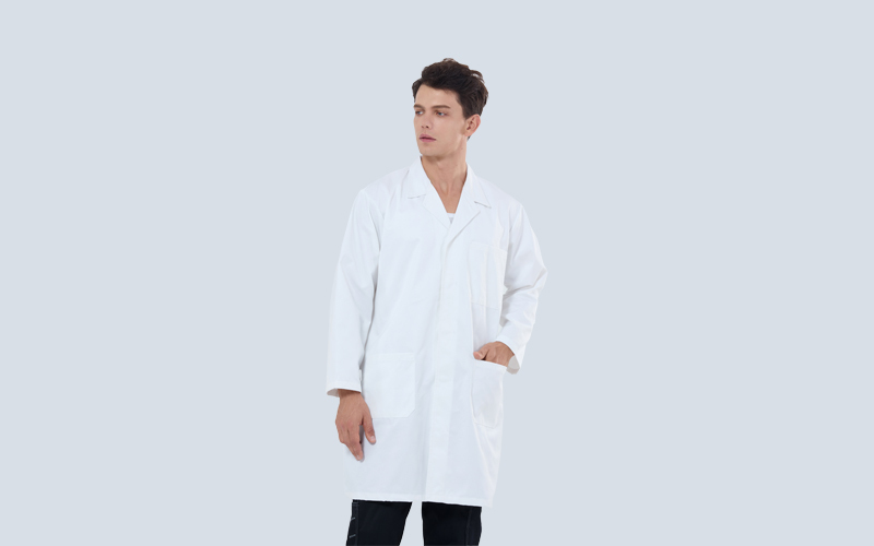 Notch Lapel Antistatic Coat