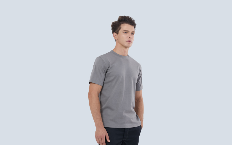 Round Neck Antistatic Short-sleeved T-shirt