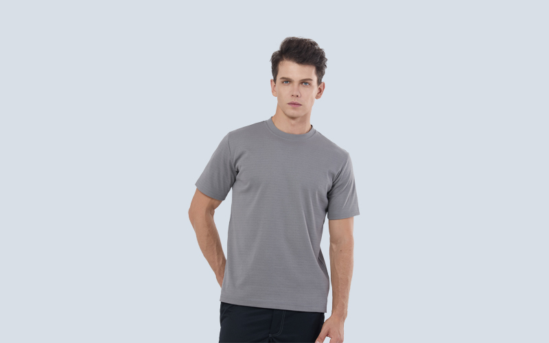 Round Neck Antistatic Short-sleeved T-shirt