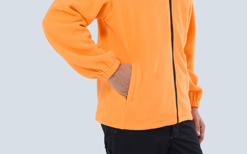 Stand-up Collar Antistatic Polar Fleece Jacket
